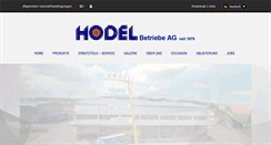 Desktop Screenshot of hodelbetriebe.ch